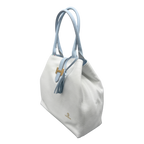 Borsa H Grande in Pelle Martellata con Dettaglio Dorato — Modello 2026