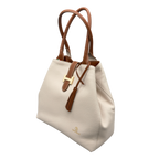 Borsa H Grande in Pelle Martellata con Dettaglio Dorato — Modello 2026