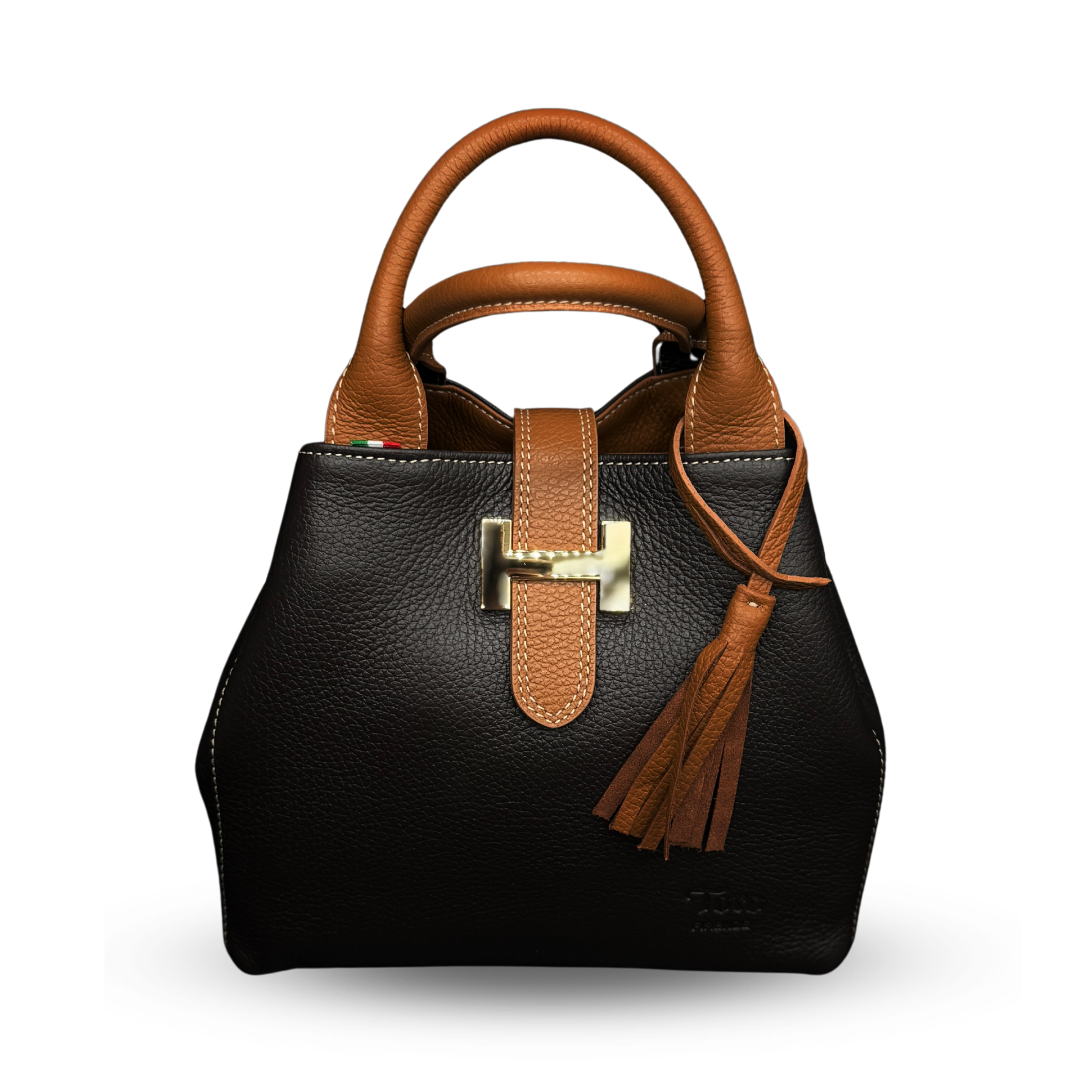 H-Baby Bag in Dark Brown and Camel